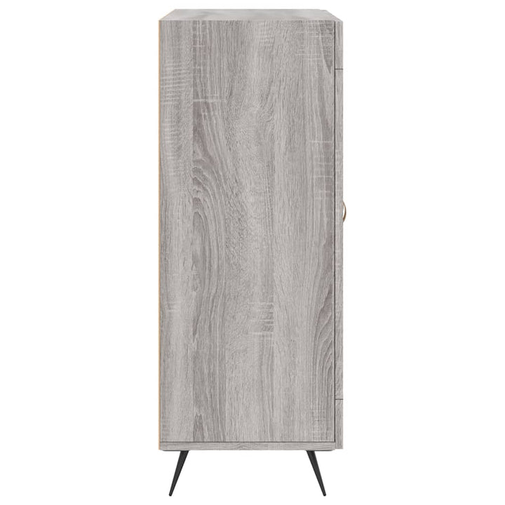 skænk 69,5x34x90 cm konstrueret træ grå sonoma-eg