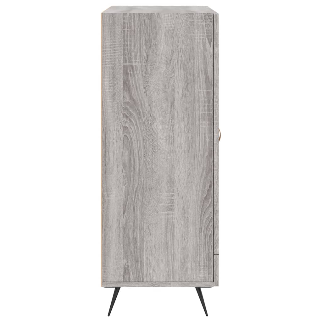 skænk 69,5x34x90 cm konstrueret træ grå sonoma-eg