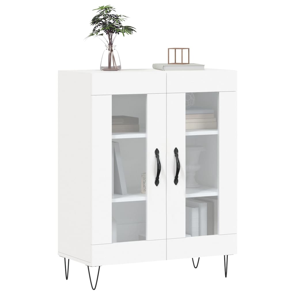 skænk 69,5x34x90 cm konstrueret træ hvid