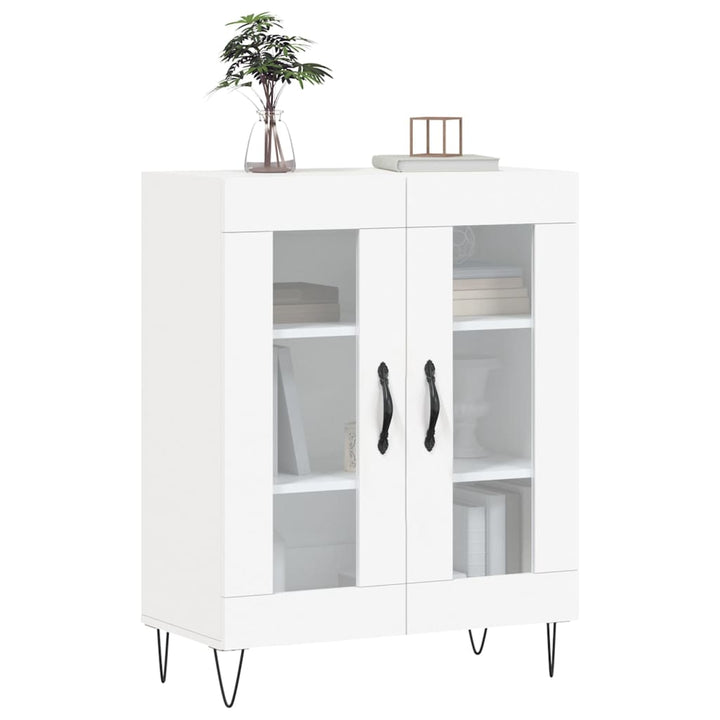 skænk 69,5x34x90 cm konstrueret træ hvid