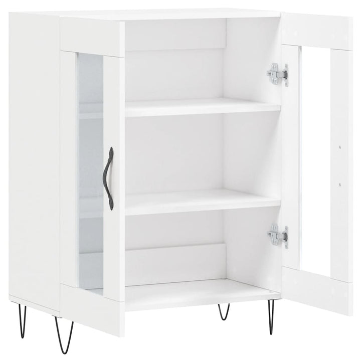 skænk 69,5x34x90 cm konstrueret træ hvid