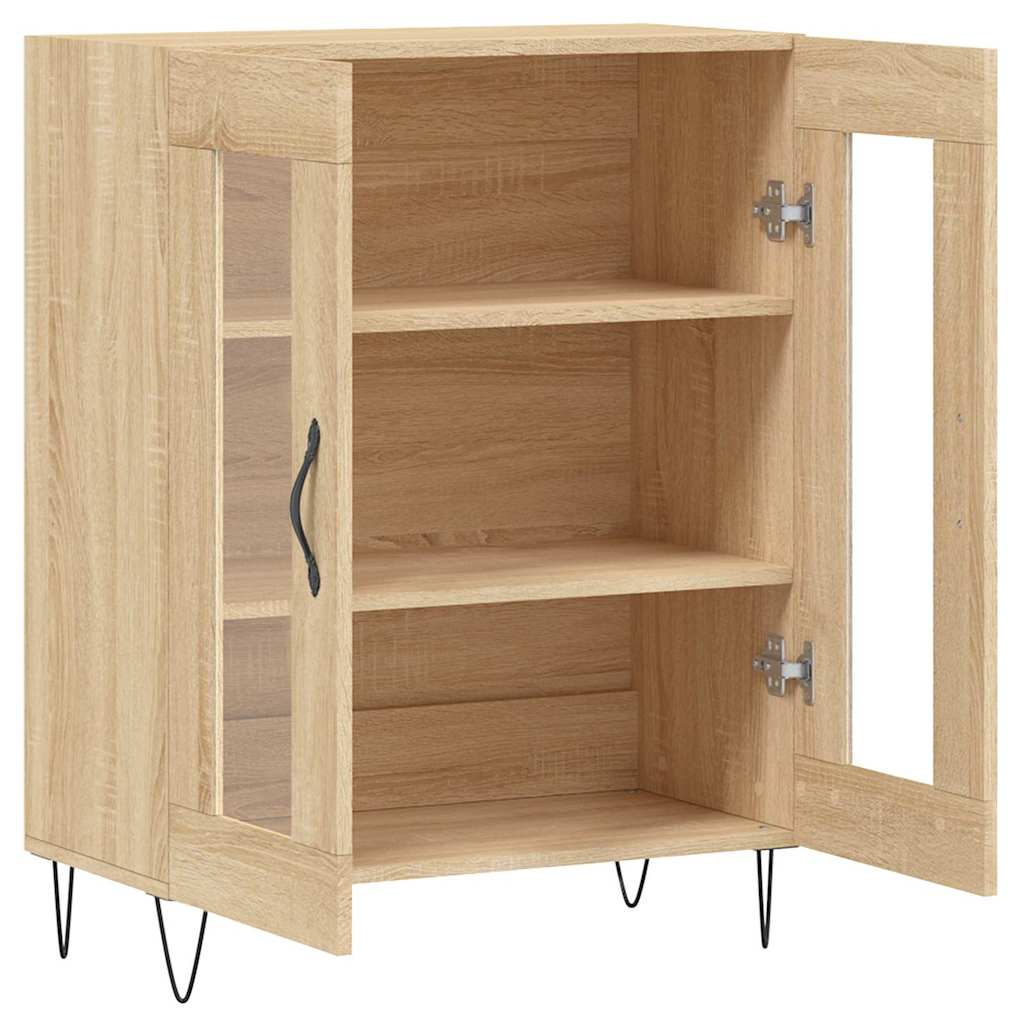 skænk 69,5x34x90 cm konstrueret træ sonoma-eg