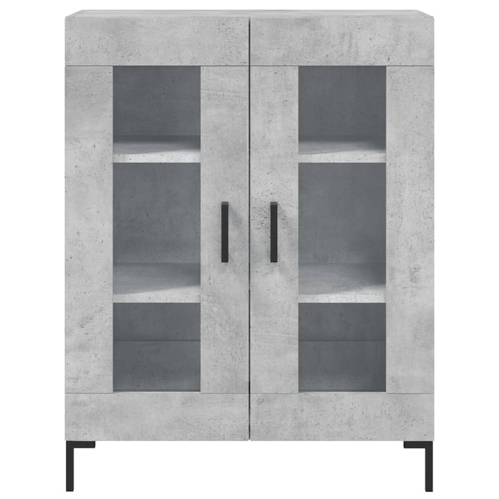 skænk 69,5x34x90 cm konstrueret træ betongrå
