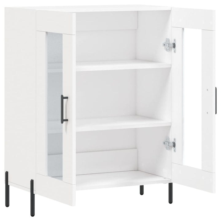 skænk 69,5x34x90 cm konstrueret træ hvid