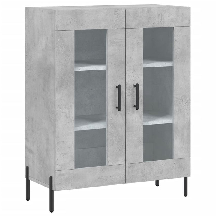skænk 69,5x34x90 cm konstrueret træ betongrå