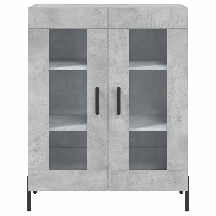 skænk 69,5x34x90 cm konstrueret træ betongrå