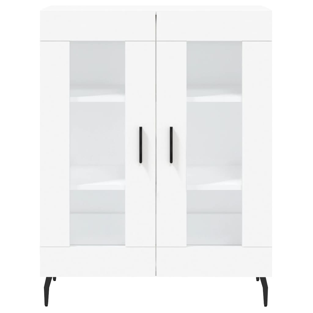 skænk 69,5x34x90 cm konstrueret træ hvid