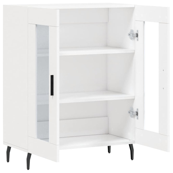 skænk 69,5x34x90 cm konstrueret træ hvid