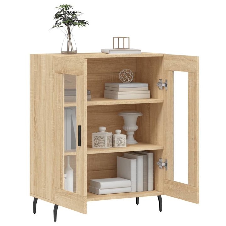 skænk 69,5x34x90 cm konstrueret træ sonoma-eg