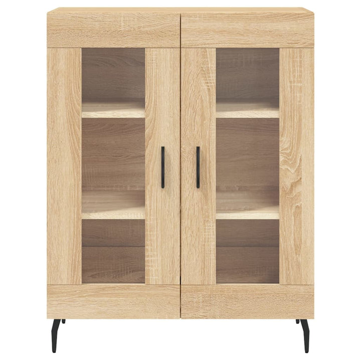 skænk 69,5x34x90 cm konstrueret træ sonoma-eg