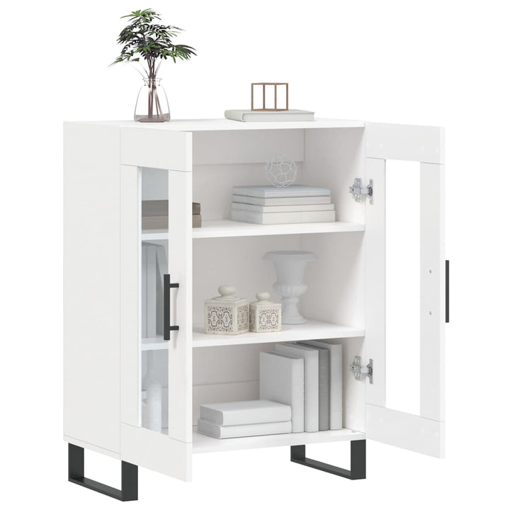 skænk 69,5x34x90 cm konstrueret træ hvid
