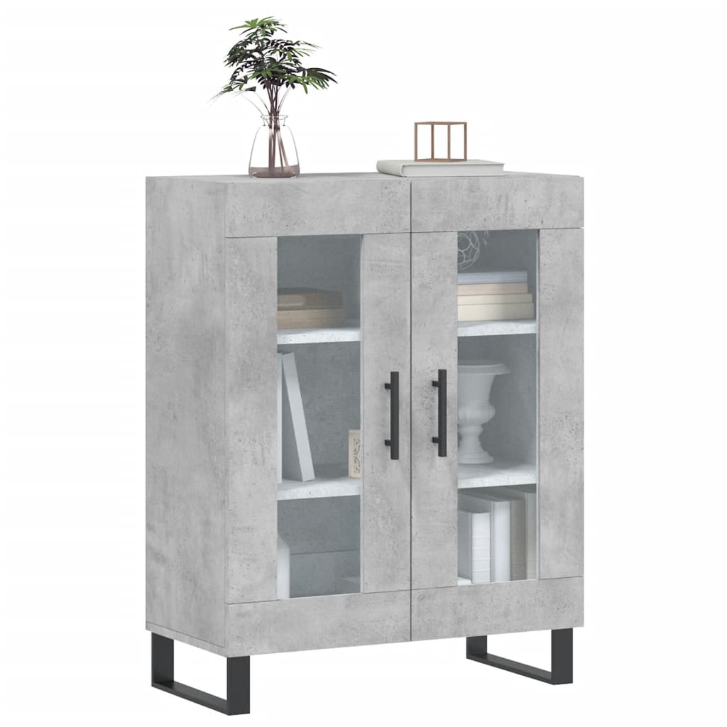 skænk 69,5x34x90 cm konstrueret træ betongrå