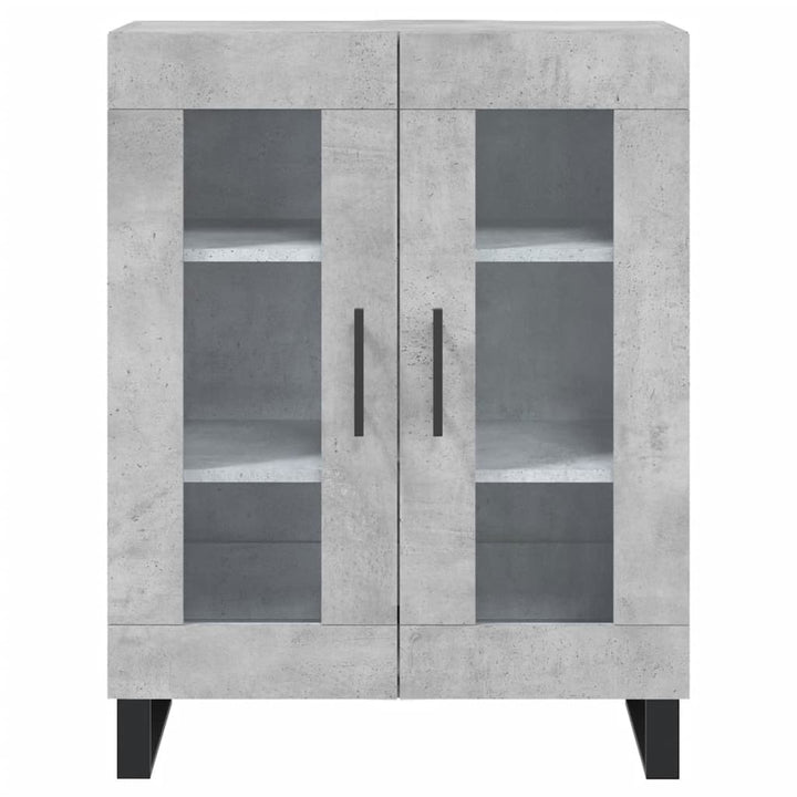 skænk 69,5x34x90 cm konstrueret træ betongrå