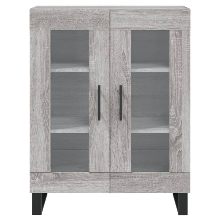 skænk 69,5x34x90 cm konstrueret træ grå sonoma-eg