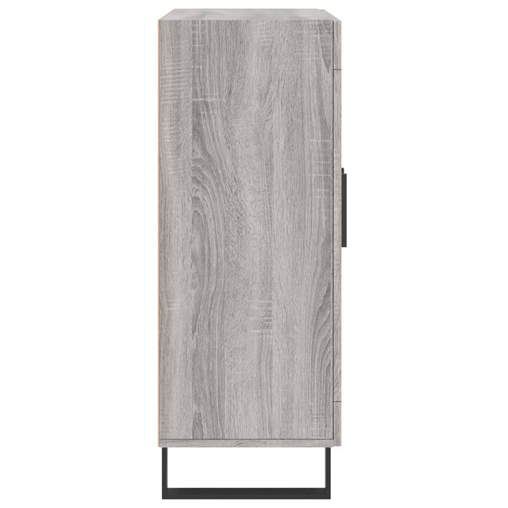 skænk 69,5x34x90 cm konstrueret træ grå sonoma-eg