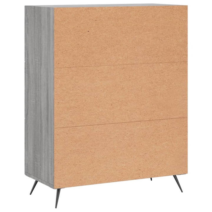 kommode 69,5x34x90 cm konstrueret træ sonoma-eg