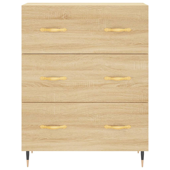 skænk 69,5x34x90 cm konstrueret træ sonoma-eg