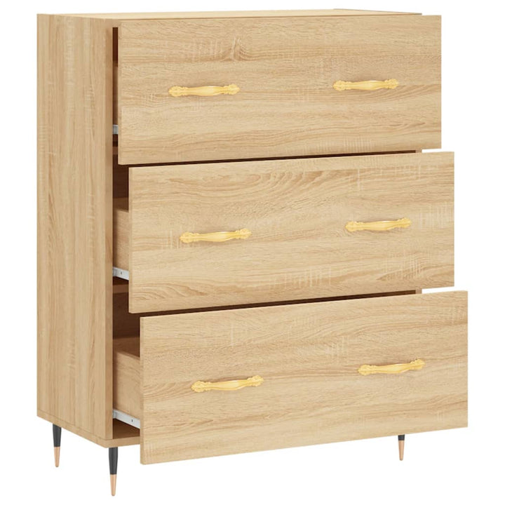 skænk 69,5x34x90 cm konstrueret træ sonoma-eg