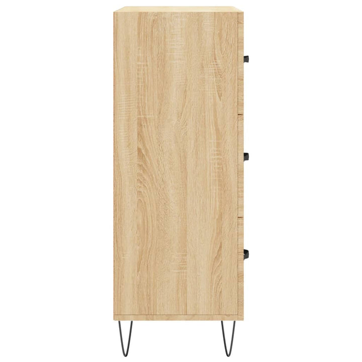skænk 69,5x34x90 cm konstrueret træ sonoma-eg