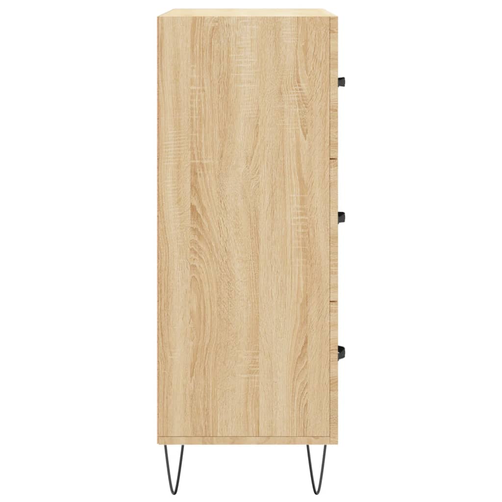 skænk 69,5x34x90 cm konstrueret træ sonoma-eg
