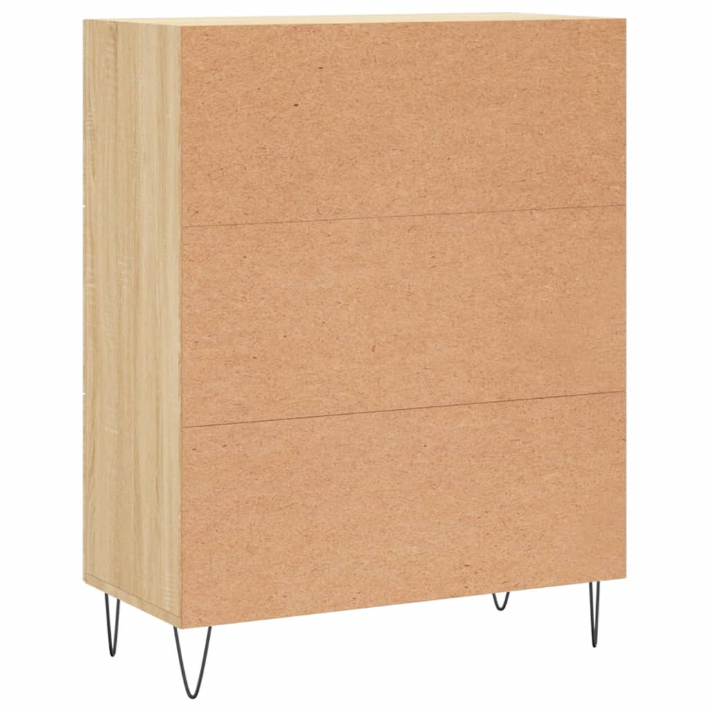 skænk 69,5x34x90 cm konstrueret træ sonoma-eg
