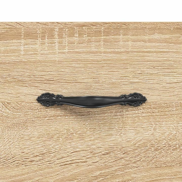 skænk 69,5x34x90 cm konstrueret træ sonoma-eg