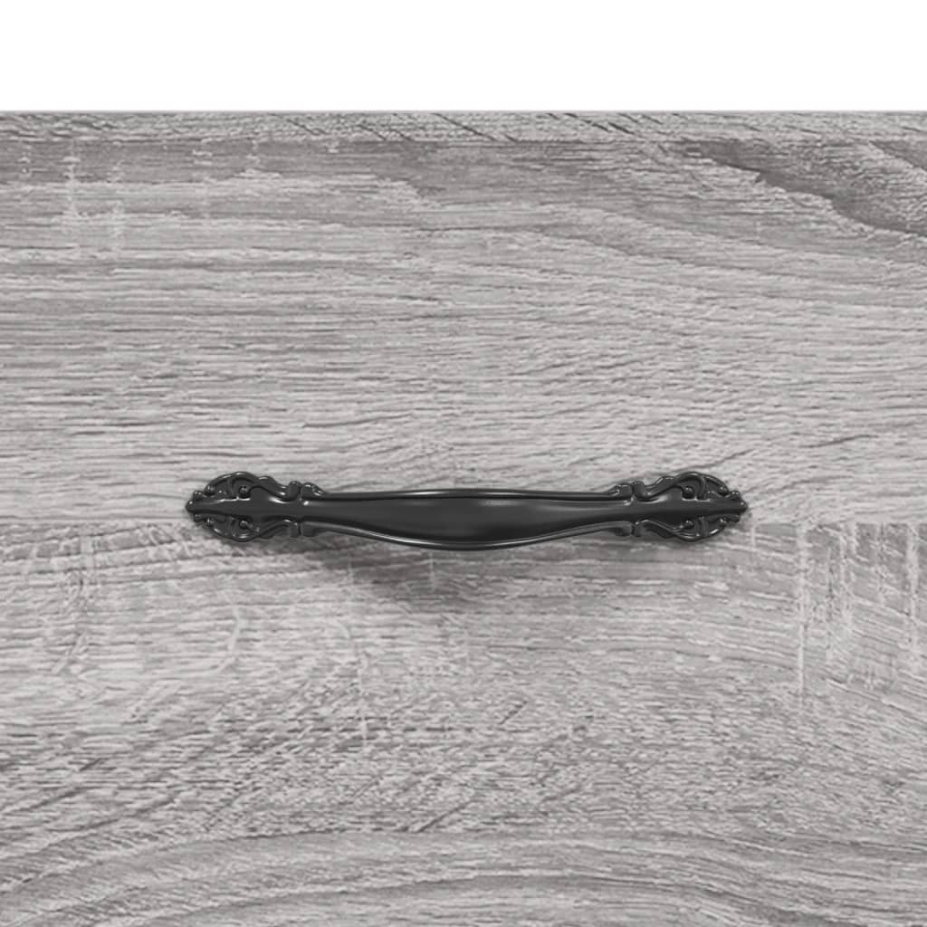 skænk 69,5x34x90 cm konstrueret træ grå sonoma-eg