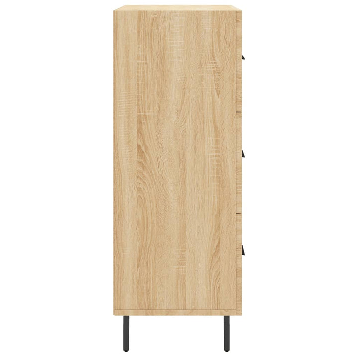 skænk 69,5x34x90 cm konstrueret træ sonoma-eg