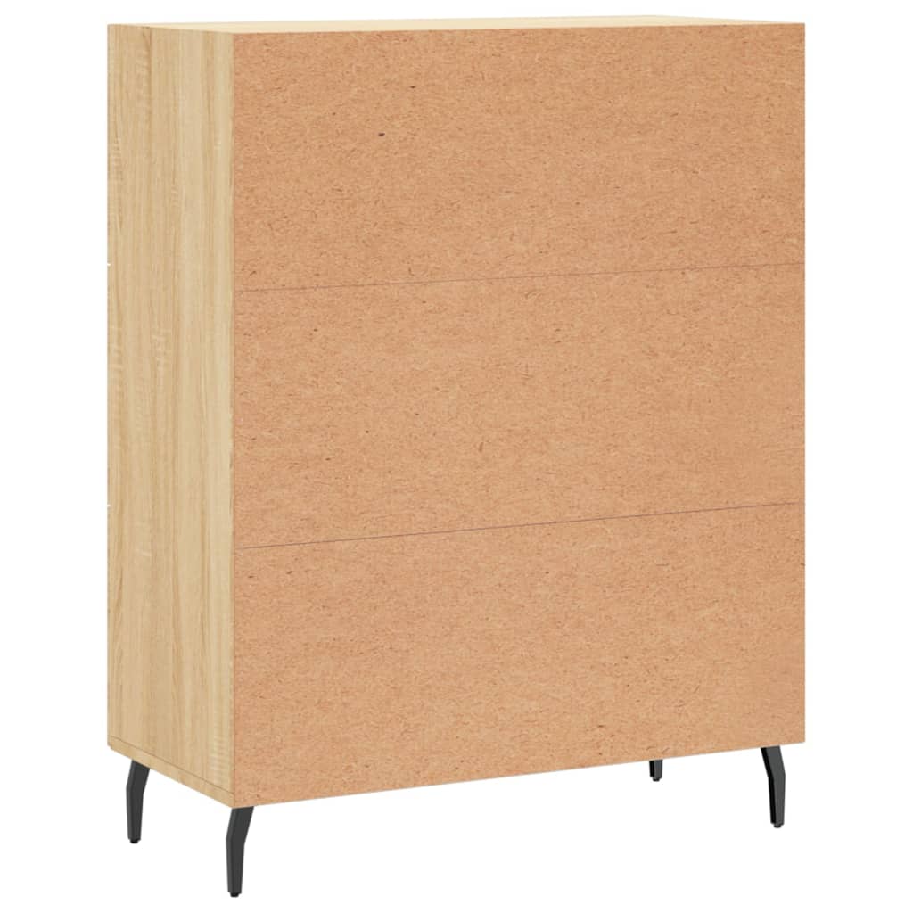 skænk 69,5x34x90 cm konstrueret træ sonoma-eg