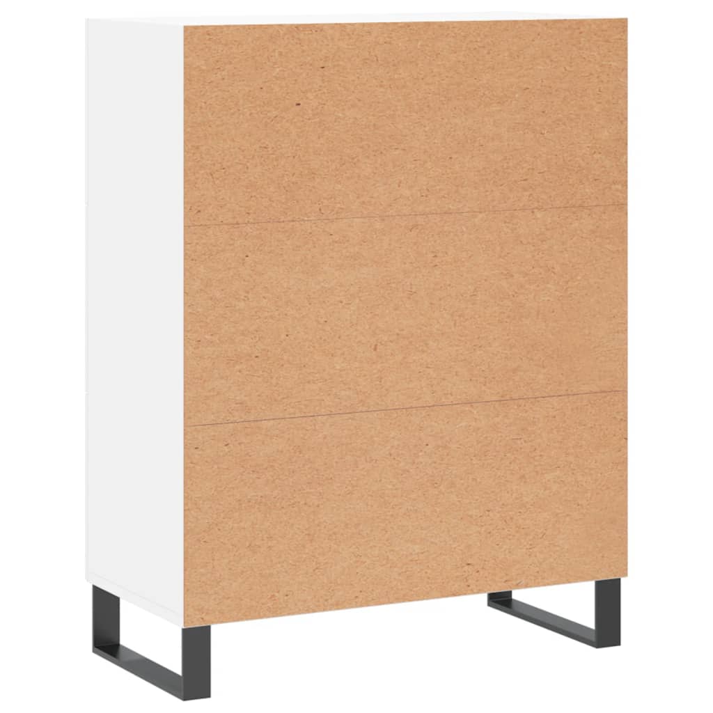 skænk 69,5x34x90 cm konstrueret træ hvid