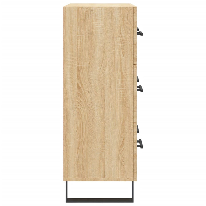 skænk 69,5x34x90 cm konstrueret træ sonoma-eg