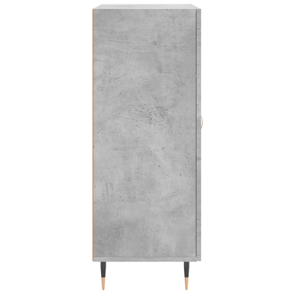 skænk 69,5x34x90 cm konstrueret træ betongrå