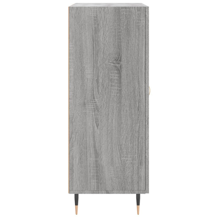 skænk 69,5x34x90 cm konstrueret træ grå sonoma-eg