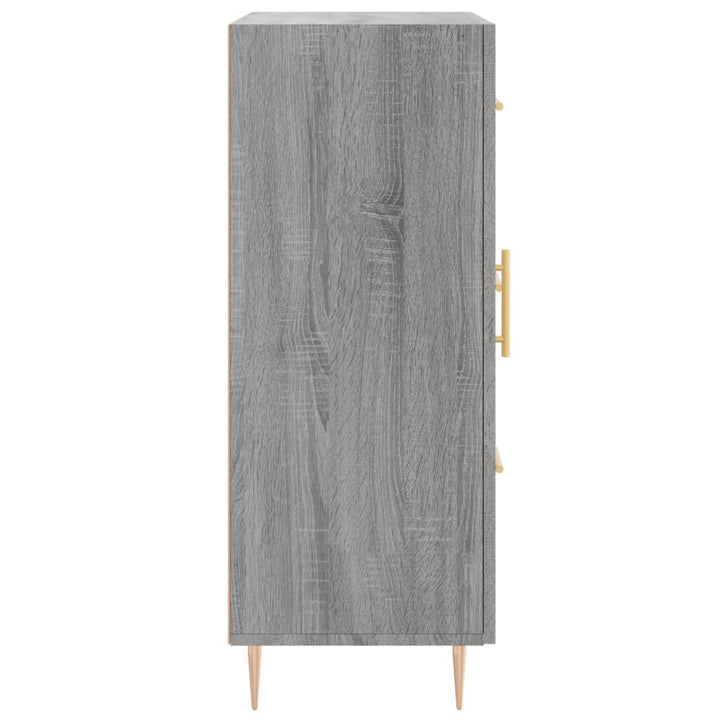 skænk 69,5x34x90 cm konstrueret træ grå sonoma-eg