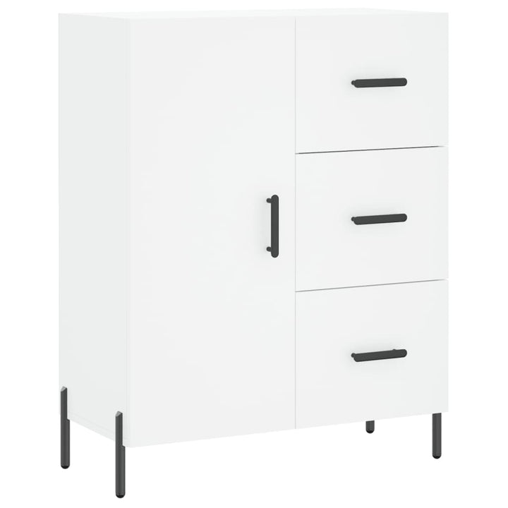 skænk 69,5x34x90 cm konstrueret træ hvid