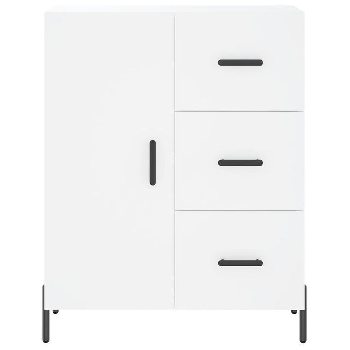 skænk 69,5x34x90 cm konstrueret træ hvid