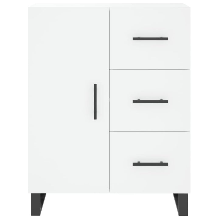 skænk 69,5x34x90 cm konstrueret træ hvid