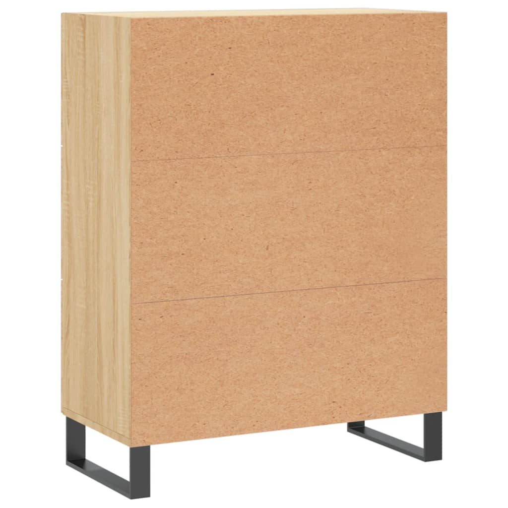 skænk 69,5x34x90 cm konstrueret træ sonoma-eg