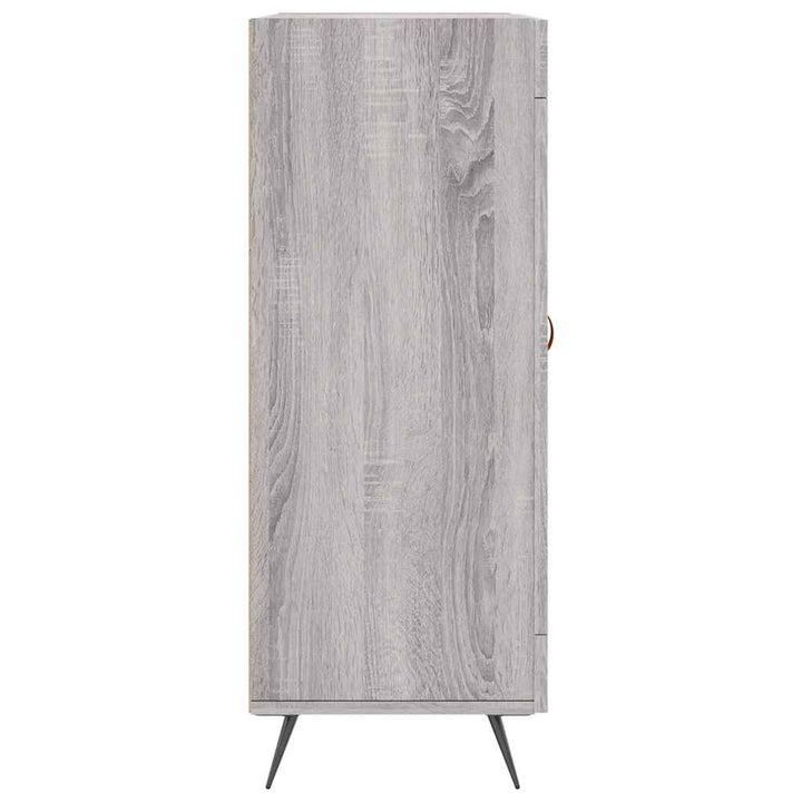 skænk 69,5x34x90 cm konstrueret træ grå sonoma-eg