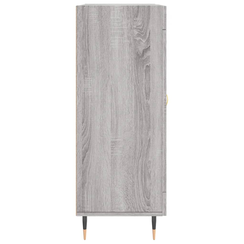 skænk 69,5x34x90 cm konstrueret træ grå sonoma-eg