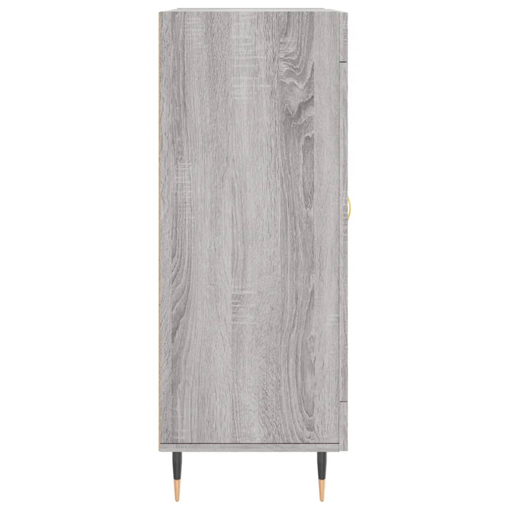 skænk 69,5x34x90 cm konstrueret træ grå sonoma-eg
