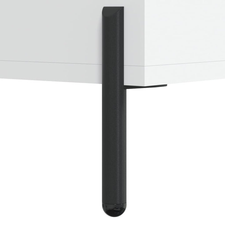 skænk 69,5x34x90 cm konstrueret træ hvid