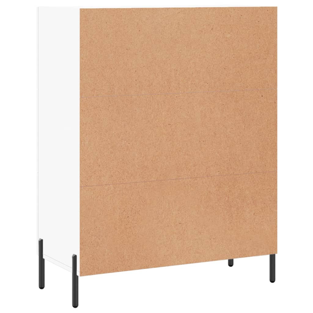 skænk 69,5x34x90 cm konstrueret træ hvid