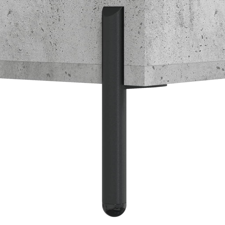 skænk 69,5x34x90 cm konstrueret træ betongrå