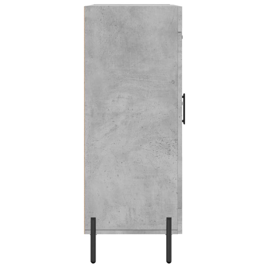 skænk 69,5x34x90 cm konstrueret træ betongrå