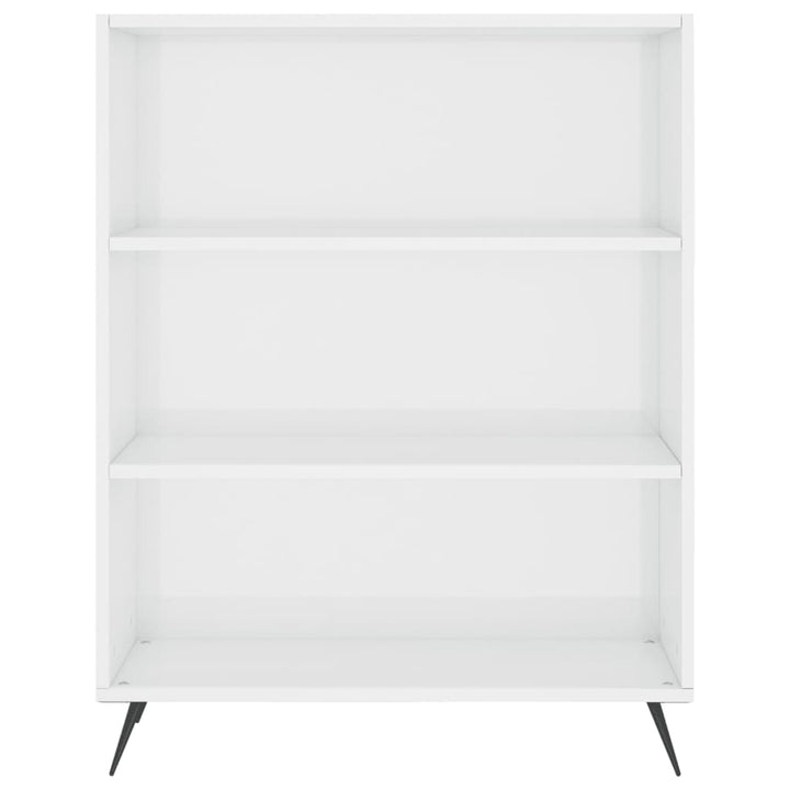 skab 69,5x32,5x90 cm konstrueret træ hvid højglans