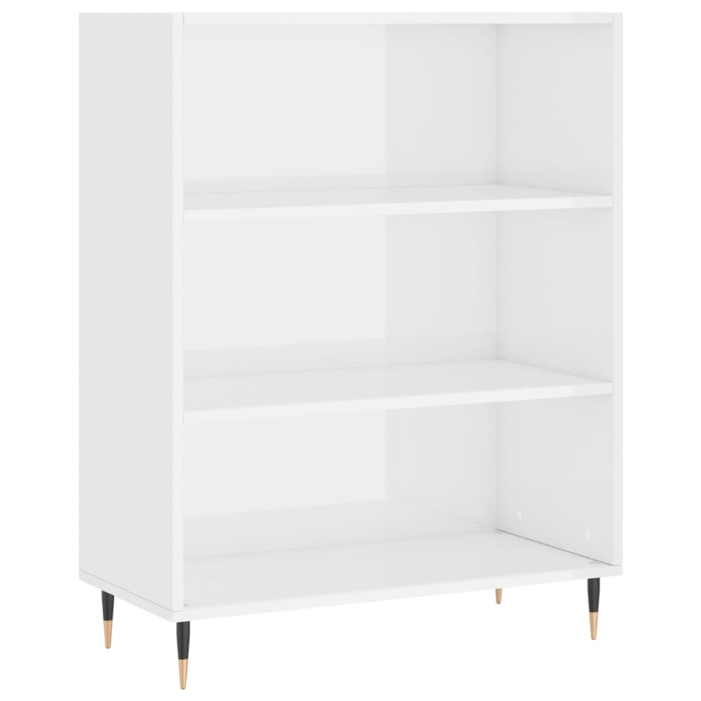 skab 69,5x32,5x90 cm konstrueret træ hvid højglans