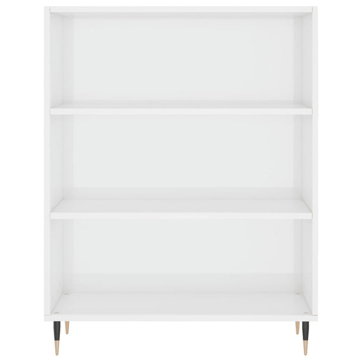 skab 69,5x32,5x90 cm konstrueret træ hvid højglans