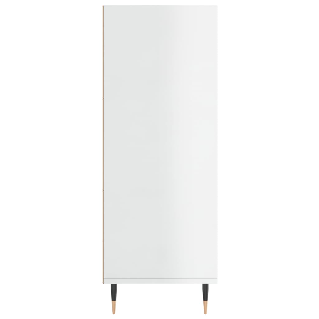 skab 69,5x32,5x90 cm konstrueret træ hvid højglans