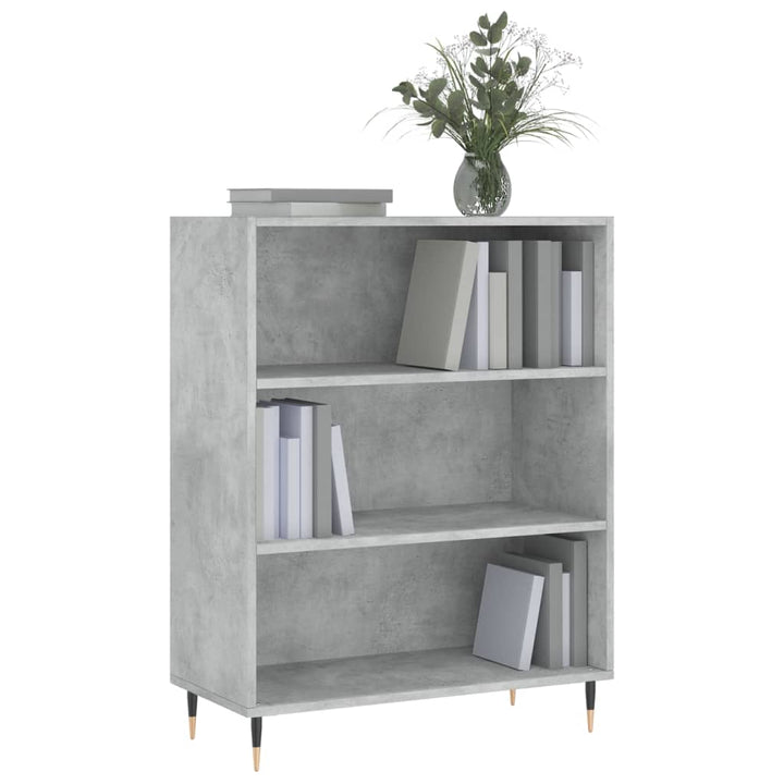 skab 69,5x32,5x90 cm konstrueret træ betongrå
